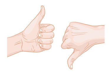 aşağı yukarı başparmak