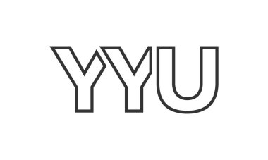 Güçlü ve modern kalın metinlerle logo tasarım şablonu. Basit ve minimal tipografi içeren ilk tabanlı vektör logosu. Modayı takip eden şirket kimliği markalar için ideal..