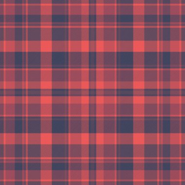 Classic red and navy plaid pattern. A versatile, timeless textile design. Ideal for backgrounds, apparel, or adding a touch of rustic warmth. Seamless and stylish.