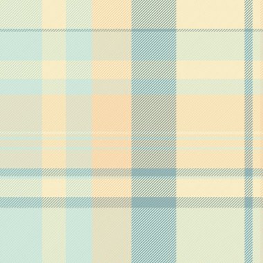 Pastel plaid pattern. A versatile texture with interwoven stripes of blue, cream and beige. Perfect for backgrounds, fabrics, or design elements requiring a soft, woven feel.