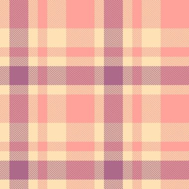 Soft pastel plaid pattern in pinks, cream  mauve. Textile design for fashion, home decor, or digital backgrounds. Cozy, stylish  versatile.