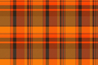 Vibrant tartan pattern in shades of orange and brown. Perfect for backgrounds, textiles, fashion, or warm, rustic themed designs. Texturerich, classic style.