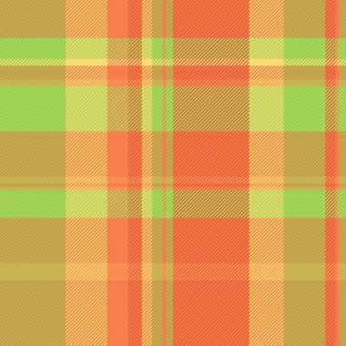 Vibrant plaid pattern in warm hues. A classic, versatile texture ideal for backgrounds, apparel design, or creating a cozy, welcoming atmosphere in visual projects.