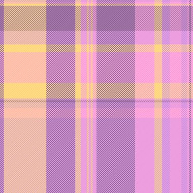 Pastel ekose desenli pembe, mor ve sarı renkli. Neşeli, klasik bir şablon rahatlığı, mirası ve modern tarzı çağrıştırıyor. Arkaplan, tekstil ve tasarım projeleri için ideal.