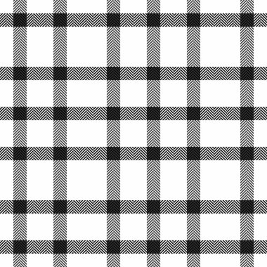 Herringbone dokusuyla klasik siyah-beyaz ekose desenli. Tasarım, moda ya da tekstil projeleri için çok yönlü bir arka plan. Zamansız ve sofistike stil.