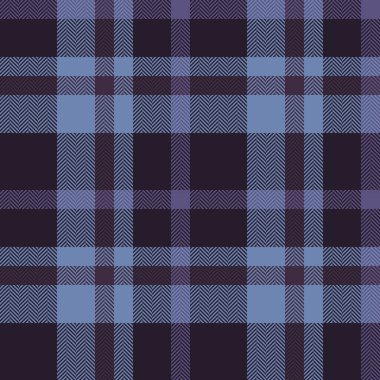 Havalı maviler ve morlar içinde klasik tartan deseni. Özgeçmiş, tekstil ve geleneksel bir dokunuşa ihtiyaç duyan tasarımlar için kusursuz bir doku. Çok yönlü arkaplan.