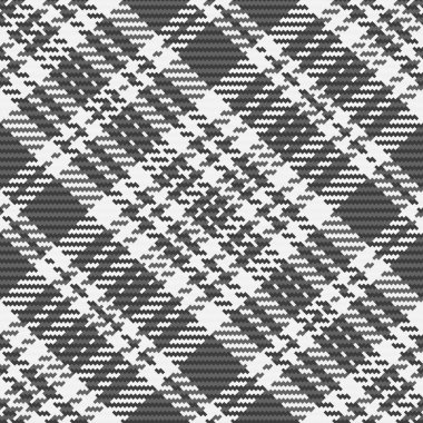Tek renkli tartan desenli. Tarafsız gri tonlarda klasik ekose tekstil tasarımı. Geçmişi, giysisi ve moda tasarımı için ideal. Zarif doku..