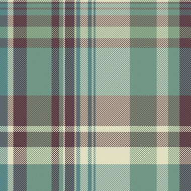 Arka plan tekstil kontrolü, geometrik dikişsiz kumaş vektörü. Pastel ve açık renk paletinde çoklu ekose desenli tartan deseni.