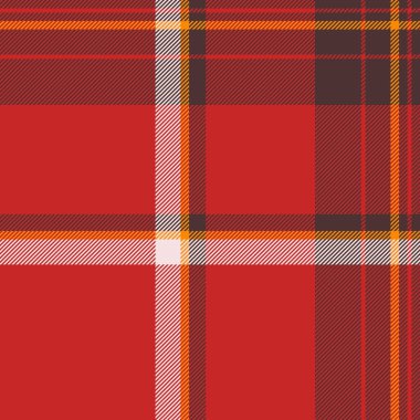 Klasik kırmızı tartan deseni. Dokuma, zamansız ve sıcak bir estetik yaratır. Geçmişler, moda, tekstil ve tatil tasarımları için ideal. Çok yönlü, şık.