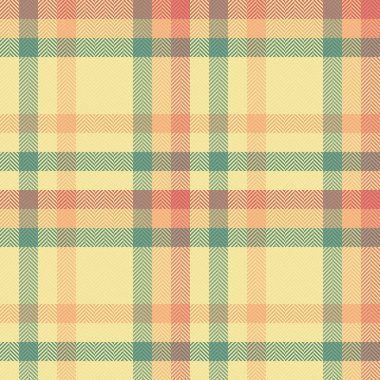 Pano desenli, dikişsiz, yün desenli tekstil. Resim kontrolü arka plan kumaş tartanı sarı ve turuncu renk paletinde.