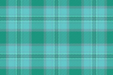 Yaz dönemi vektör desenli tekstil, kostüm kumaş desenli. Jersey arka planında siyanür ve deniz mavisi paleti ile kusursuz tartan kontrolü.