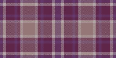Vogue tartan textile vector, brazil pattern fabric check. Season background plaid texture seamless in pink and purple colors palette.