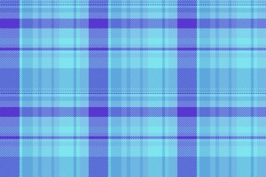 Harmony seamless pattern fabric, chinese new year vector texture textile. Website tartan background check plaid in cyan and indigo colors palette.