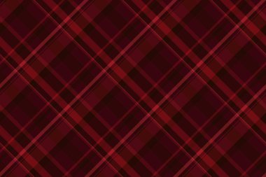 Curtain vector pattern check, checking tartan seamless texture. English plaid background fabric textile in dark and red colors palette.