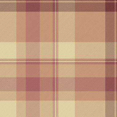 Tarz kontrolü, tartan kumaş, yaş tekstil dokusu. Kadınlık turuncu ve kırmızı renk paletinde kusursuz vektör deseni.