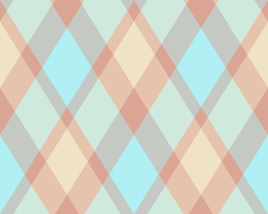 Argyle geometrik eşkenar dörtgenin kusursuz deseni. Harlequin duvar kağıdı tasarımını kontrol et. Web geçmişi için klasik elmas şekilli tekstil malzemesi, baskı kumaşı, kazak, ambalaj kağıdı, hediye kartı, davetiye.