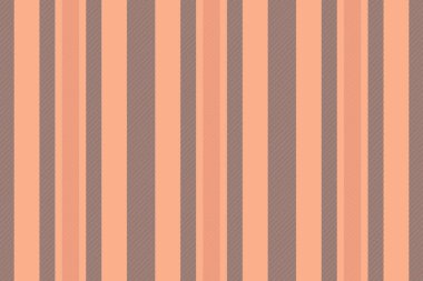 Nirthday fabric seamless background, hobby vertical stripe textile. Iolourful texture vector pattern lines in orange and blue colors palette.