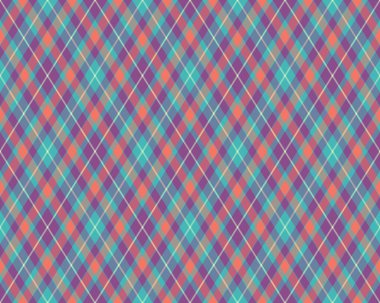 Argyle geometrik eşkenar dörtgenin kusursuz deseni. Harlequin duvar kağıdı tasarımını kontrol et. Web geçmişi için klasik elmas şekilli tekstil malzemesi, baskı kumaşı, kazak, ambalaj kağıdı, hediye kartı, davetiye.