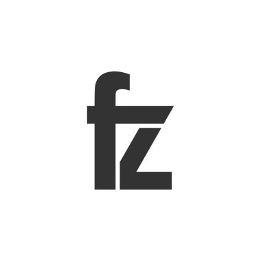 FZ yaratıcı geometrik başlangıç tabanlı modern ve minimal logo. F harfi modaya uygun yazı tipleri. Evrensel profesyonel zarif tekno vektör tasarımı.