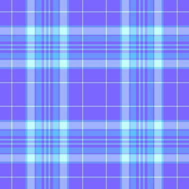 Koltuk arka plan kumaşı, geleneksel doku vektörü pürüzsüz. Mavi ve çivit renk paleti ile deniz ekose desenli tartan tekstil.