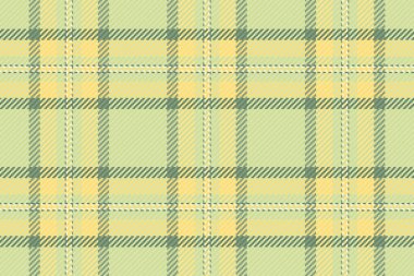 Usa arka plan tartan tekstil, duvar kâğıdı kumaş desenli dikişsiz. Yüzey vektör dokusu ekoseyi açık ve sarı renk paletinde kontrol et.