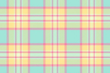 Oryantal tartan vektör arkaplan, desenli ekose boyama. Açık ve sarı renk paletinde kumaş pürüzsüz tekstil denetimi yap.