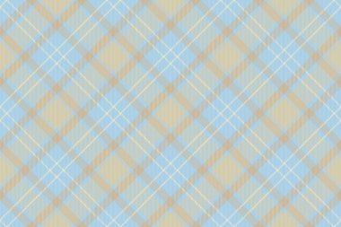 Ekose kumaş, katmanlı kumaş katmanı. Olgun desensiz ışık ve kadife mavisi palette vektör dokusu.