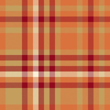 Sonbahar renklerinde, sıcak, davetkar ekose desenli. Çok yönlü, kusursuz bir tekstil tasarımı. Özgeçmiş, giyim ve çeşitli yaratıcı projeler için ideal..