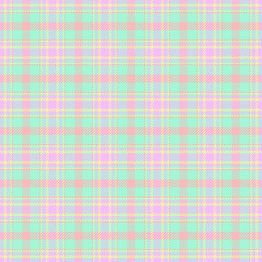 Ekose kontrol vektörü, serbest doku arkaplanı pürüzsüz. Temel kumaş kumaş tartan deseni ışık ve nane rengi paleti.
