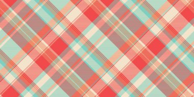 Ekoseli ekoseyi kontrol ediyorum. Tekstil kontrolü yapıyorum. Sanatsal vektör dokusu, gök mavisi ve açık renk paletinde kumaş..