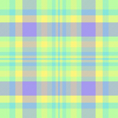 Örnek ekoseli tarama, Şükran Günü kumaşları kusursuz. Yeşil ve sarı renk paletinde saten tartan doku vektörü.