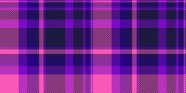 Pembe, mor ve lacivert renkli canlı ekose desenler. Tasarım, moda ya da soyut arka planlar için çok yönlü. Yaratıcılık, doku ve modern estetiği çağrıştırıyor..