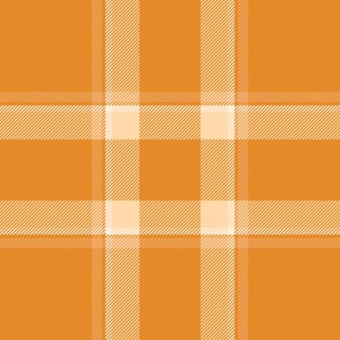 Rahat, pürüzsüz vektör ekoseli, cesur bir geçmiş kontrolü. Turuncu ve kumlu kahverengi renk paleti ile iyi desenli tartan kumaş..