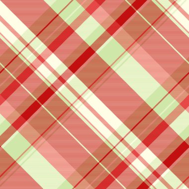 Yetenekli tekstil kontrol vektörü, döküntü desenli ekose arka plan. Kırmızı ve açık sarı renk paleti ile mükemmel tartan desenli kumaş..