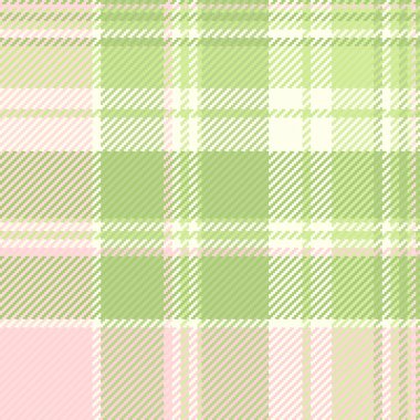 Zarif pastel ekose desenli. Yeşil ve pembe renkli yumuşak bir tasarım. Arkaplan, tekstil ya da herhangi bir projeye bahar dokunuşu eklemek için ideal.