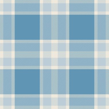 Klasik ekose desenli yumuşak mavi renkte. Çok yönlü tekstil tasarımı konfor ve geleneği çağrıştırıyor. Geçmişler, kumaşlar ve mevsimlik projeler için ideal..
