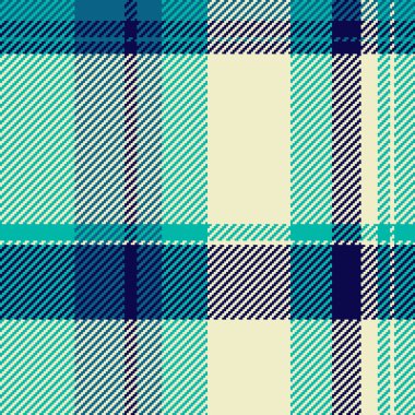 Ayrıntılı tekstil deseni. Tasarım, arka plan, baskı veya soyut sanat için uyumlu blues ve kremler ile üst üste binen klasik bir kontrol içerir.