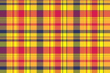 Kadınlık kontrolü, 2025 arka plan ekose vektörü. Asillik desenli tartan kumaş kehribar ve parlak renk paletinde.