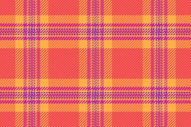 Birbirine kenetlenmiş yatay ve dikey çizgileri olan canlı ekose desenli bir arka plan. Moda, tekstil, arka plan ya da yaratıcı tasarımlar için kullan.