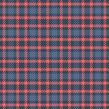 Mavi ve mercan tonlarında klasik ekoseli desen. Tekstil, arka plan ya da dekoratif projeler için kusursuz, çok yönlü bir tasarım. Modern kıvrımlı zamansız estetik.