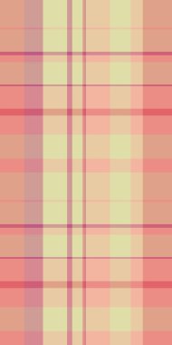 Yün dokusu dikişsiz tekstil, jpg kontrol arkaplan deseni. Işık ve kırmızı renk paletinde yatak tartan kumaş ekose vektörü.