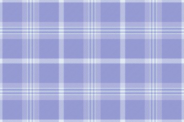 Güzel desenli kumaş dokusu, yüzey vektörü tekstil dikişsiz. Açık ve mavi renk paletinde ekose tartan arkaplanını kontrol et.