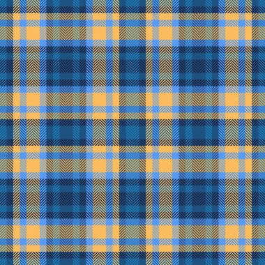 Klasik tartan desenli mavi ve sarı. Geleneksel ekose tasarımı özgeçmiş, tekstil, giyim ve ürün tasarımı için idealdir. Sıcak, davetkar ve çok yönlü bir doku..