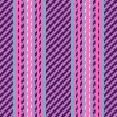 Pembe, mor ve mavi renkli parlak dikey çizgiler neşeli ve dokulu bir desen oluşturur. Moda, ev dekorasyonu ya da web tasarımı için mükemmel. Bu kusursuz tekstil enerji ve stili çağrıştırıyor..