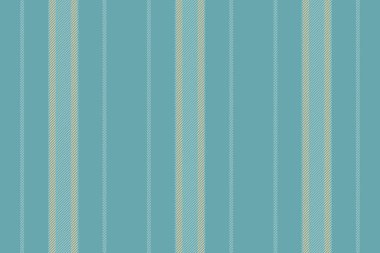 Minimalist dikey çizgiler pürüzsüz, süslü tekstil vektör şeridi. Folklor desenli arka plan kumaşı Cyan ve Pastel renk paletinde.