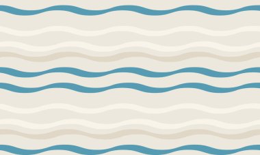 Sakinleştirici bej ve deniz mavisi şeklinde serin dalgalar. Tekstil tasarımı, web sitesi geçmişi ya da yatıştırıcı, minimalist estetiğe ihtiyaç duyan her proje için mükemmel..