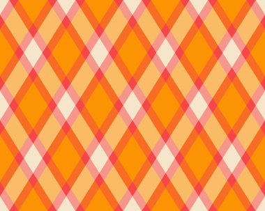 Argyle geometrik eşkenar dörtgenin kusursuz deseni. Harlequin duvar kağıdı tasarımını kontrol et. Web geçmişi için klasik elmas şekilli tekstil malzemesi, baskı kumaşı, kazak, ambalaj kağıdı, hediye kartı, davetiye.