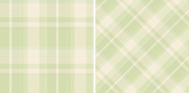 Ekoseli kumaşın kumaş dokusunu tartansız vektör deseniyle kontrol et. Popüler renklerle yazılmış. Yatak odası için çarşaf tasarımları..