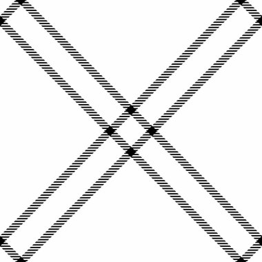Grafik vektör tartan, makara desenli kumaş. Beyaz ve siyah renk paletinde pürüzsüz kumaş arkaplanı üretiliyor.