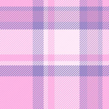 Orta tekstil ekose kumaş, 2026 model kusursuz vektör. Sakin arkaplan kumaşı açık ve pembe renk paletinde tartanı kontrol et.